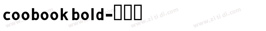 coobook bold字体转换